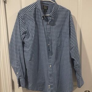 Classic Blue Checkered Men's Shirt